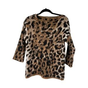 Lineamaglia Leopard Mohair Blend Sweater‎